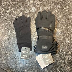 Camyod Waterproof Ski Gloves 3M Thinsulate Zipper Pocket Air Vent Size Medium